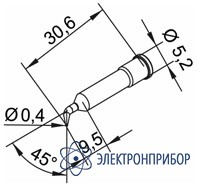 Конус 0,4мм, изогнутое (к i-tool, i-tool nano) 102SDLF04