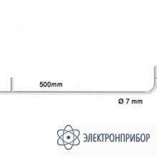 Трубка пито, длина 500 мм, диаметр 7 мм, нерж. сталь, для измерения скорости потока 0635 2045