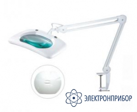 Светодиодная лампа-лупа с прямоугольным плафоном и диммером 8069D2LED-A 3D