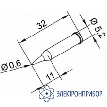 Конус длинный 0,6 мм (к i-tool, i-tool nano) 102PDLF06L