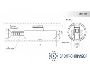 Преобразователь для измерения толщины покрытий внутри труб ИД3-Т