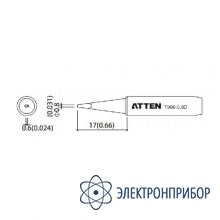 Насадка паяльная T900-0.8D