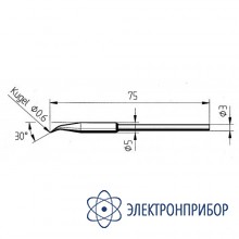 Конус 0,6мм, изогнутое (к microtool) 212ID