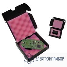 Антистатическая картонная коробка с розовым поролоном (полиуретаном) внутри снизу и сверху 25-402-0110