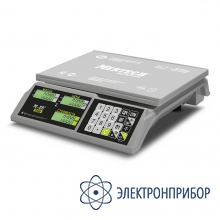 Торговые настольные весы M-ER 326 C-32.5 Slim LCD Белые без АКБ