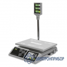 Торговые настольные весы M-ER 326 ACP-15.2 Slim LCD Белые