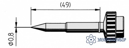 Конус 0,8мм (к techtool) 612UD-LF