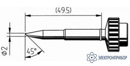 Усеченный конус, эллипс 2мм (к techtool) 612FD-LF