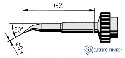 Изогнутый конус 0,4мм (к techtool) 612ID