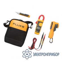 Комплект инфракрасного термометра, токоизмерительных клещей и детектор напряжения переменного тока Fluke 62 MAX+/323/1AC