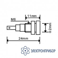 Гнездо (розетка) 623-green