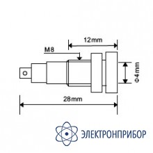 Гнездо (розетка) 641-blue