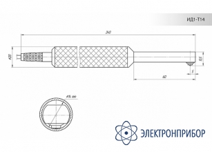 Преобразователь для измерения толщины покрытий внутри труб ИД1-Т