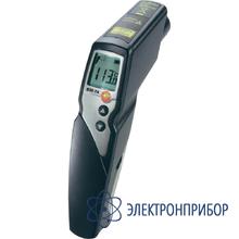 Инфракрасный термометр с 2-х точечным лазерным целеуказателем (оптика 30:1) (с кожаным чехлом и зондом температуры) Testo 830-T4 комплект
