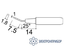 Паяльная сменная головка для паяльников hakko 907/907esd HAKKO 900M-T-1.8H