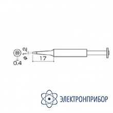 Наконечник для паяльников hakko серии 900, 701, 702b 900S-T-1.6D