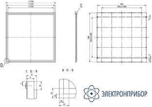 Панель светодиодная потолочная ALL-6595