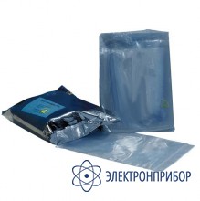 Серо-голубой металлизированный упаковочный пакет 80 микрон c zip-защелкой MC 152x254