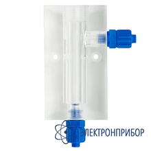 Акриловая проточная камера (ячейка) на 1 электрод (до 60 градусов) 3/4" npt AQUA-LAB AQ-CELL1-3/4