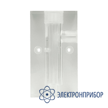 Акриловая проточная камера (ячейка) на 1 электрод (до 60 градусов) 3/4" npt AQUA-LAB AQ-CELL1-3/4