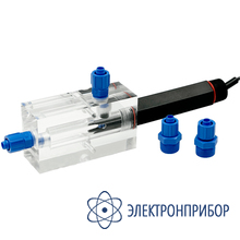 Акриловая проточная камера (ячейка) на 1 электрод (до 60 градусов) 3/4" npt AQUA-LAB AQ-CELL1-3/4