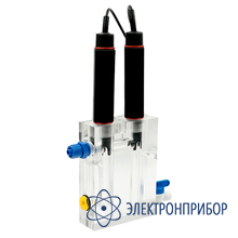 Акриловая проточная камера (ячейка) на 2 электрода (до 60 градусов) 3/4" npt AQUA-LAB AQ-CELL2-3/4