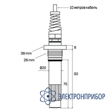 Промышленный электрод для контроллера рн и хлора aq-chl1 AQUA-LAB AQ-CHL1-EL10