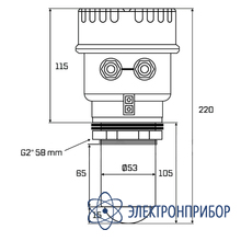 Промышленный ультразвуковой датчик уровня воды AQUA-LAB AQ-LEVEL1-RS485