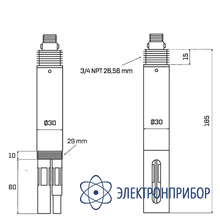 Промышленный электрод для измерения аммиака 0-100mg/l (rs-485) AQUA-LAB AQ-SMART-AMMONIA1