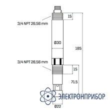 Промышленный ec электрод 0~200ms/cm (4-20ma) AQUA-LAB AQ-SMART-EC2