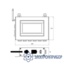 Мульти параметрическая система с монитором для измерения ph, orp, ec, do (rs-485) AQUA-LAB AQ-SMART-MULTI1