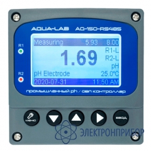 Промышленный ph, овп метр контроллер (интерфейс rs485 modbus rtu) AQUA-LAB AQ-150-RS-485