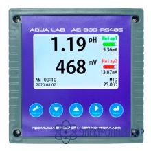 Промышленный ph, orp контроллер (интерфейс rs485 modbus rtu) AQUA-LAB AQ-300-RS-485