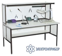 Стол монтажника радиоаппаратуры с антистатической столешницей АРМ-4120-9-ESD