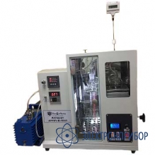 Полуавтоматический аппарат для определения фракционного состава нефтепродуктов при пониженном давлении окружающей среды (под вакуумом) с цифровым сертифицированным термометром АРНПц-В-ПХП