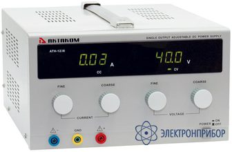 Источник постоянного напряжения 0-40 в и тока 0-6 а АТН-1246