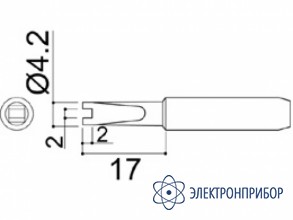 Паяльная сменная головка для паяльников hakko 907/907esd HAKKO 900M-T-RT