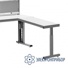 Угловая приставка для столов серии комфорт (цвет светло-серый) УС-1 Комфорт RAL7035