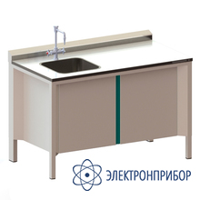 Основание стола-мойки лабораторного 730х700 мм ДЕ-СМ-7,3-7 Дельта VIKING LAB RAL9010