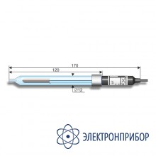 Электрод сравнения лабораторный двухключевой ag/agcl, 0…100°c ЭСр-10101/3.5