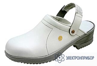 Антистатические туфли-сабо FILE белый