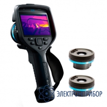 Тепловизор с широкоугольным объективом и телеобъективом FLIR E76/42°/14°