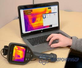 Тепловизор с широкоугольным объективом и телеобъективом FLIR E86/42°/14°