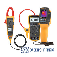 Комплект инфракрасного измерителя температуры (пирометра) с клещами fluke 376 и мультиметром fluke 117 Fluke VT04-ELEC-KIT