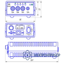 Переносной прибор контроля качества электроэнергии МПК2