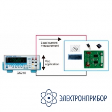 Программируемый источник постоянного тока и напряжения (клеммы выходов на лицевой панели) GS210