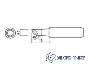 Паяльная сменная головка для паяльников hakko 900l, 908 HAKKO 900 L-T-5C