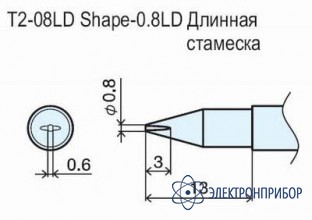 Паяльные сменные композитные головки для станции 942 T2-08LD