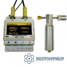 Стационарный одноканальный измеритель-регулятор микровлажности газов в щитовом исполнении (2 реле, 2 аналоговых выхода, крепление под din-рейку) ИВГ-1/1-Щ-2Р-2А-DIN