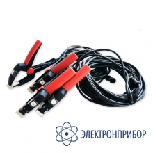 Комплект измерительных кабелей (2 шт.) для мико-9 (вывод кабеля из ручки крокодила) СКБ041.22.00.000/041.22.00.000-1